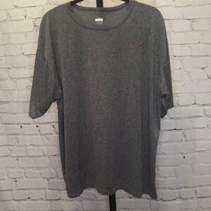 Nike Fit Dry Heather Grey T-Shirt Orange Logo